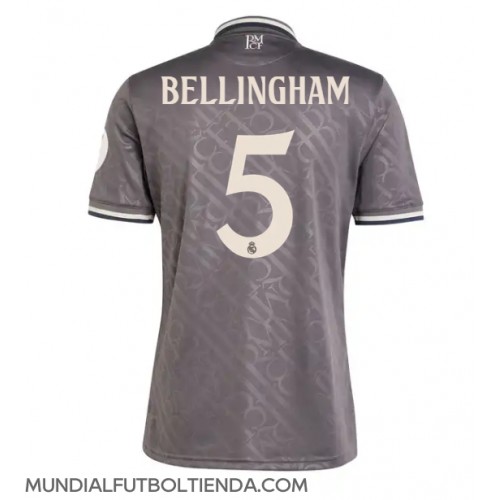 Camiseta Real Madrid Jude Bellingham #5 Tercera Equipación Replica 2024-25 mangas cortas